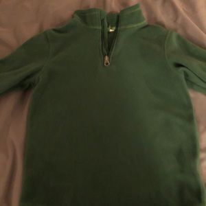 Lands End kids green fleece
